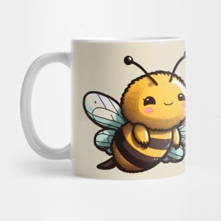 Bee Flying Happily Looking for Pollen Mug